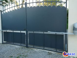 Remplacement motorisation de portail battant 