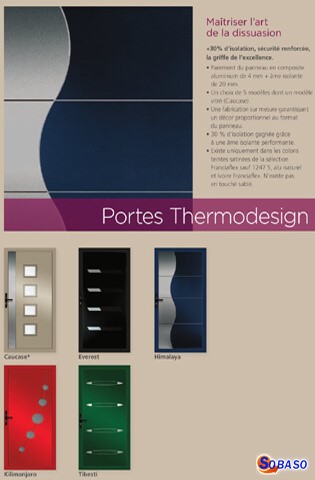 Porte thermodesign aluminium 