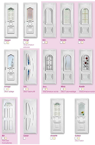 Porte d'entrée PVC