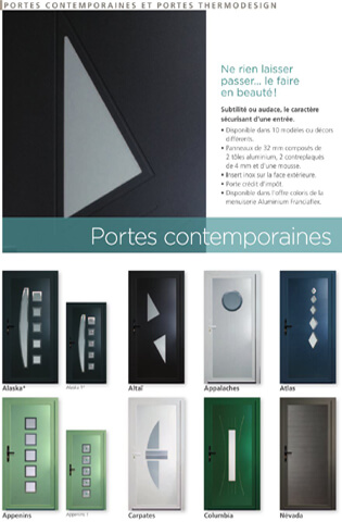Porte contemporaine