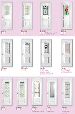 Porte moulurée PVC
